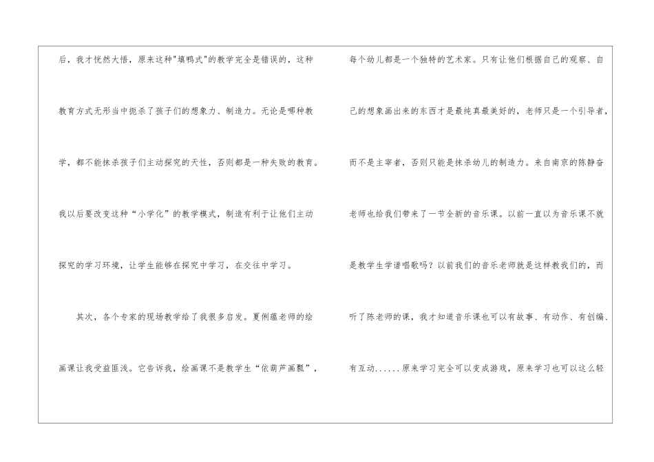 幼师国培培训心得体会_第2页