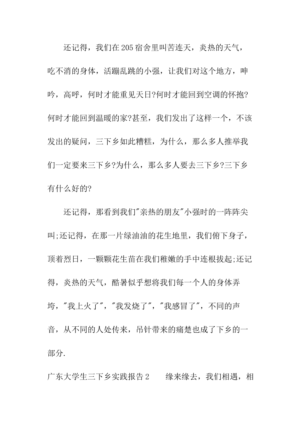 广东大学生三下乡实践报告_第3页