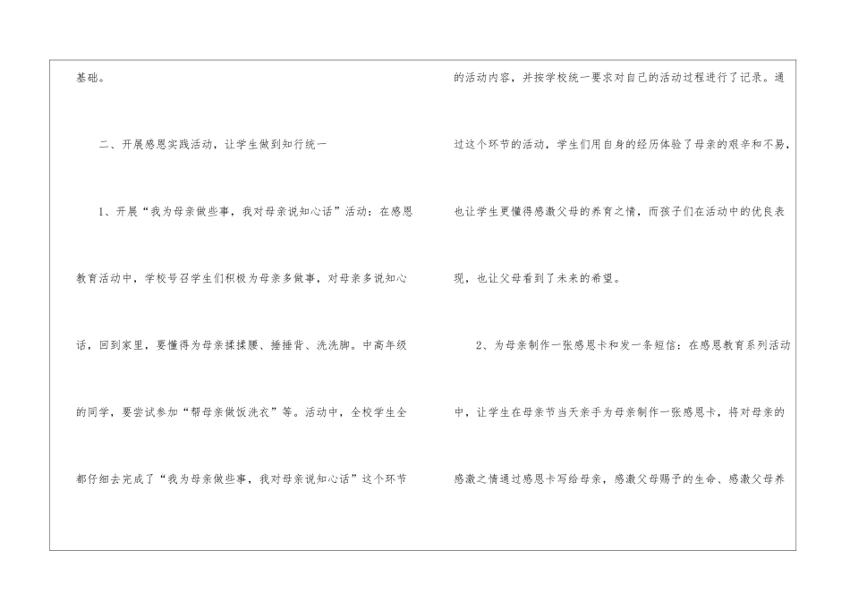 庆祝母亲节的活动总结_第3页