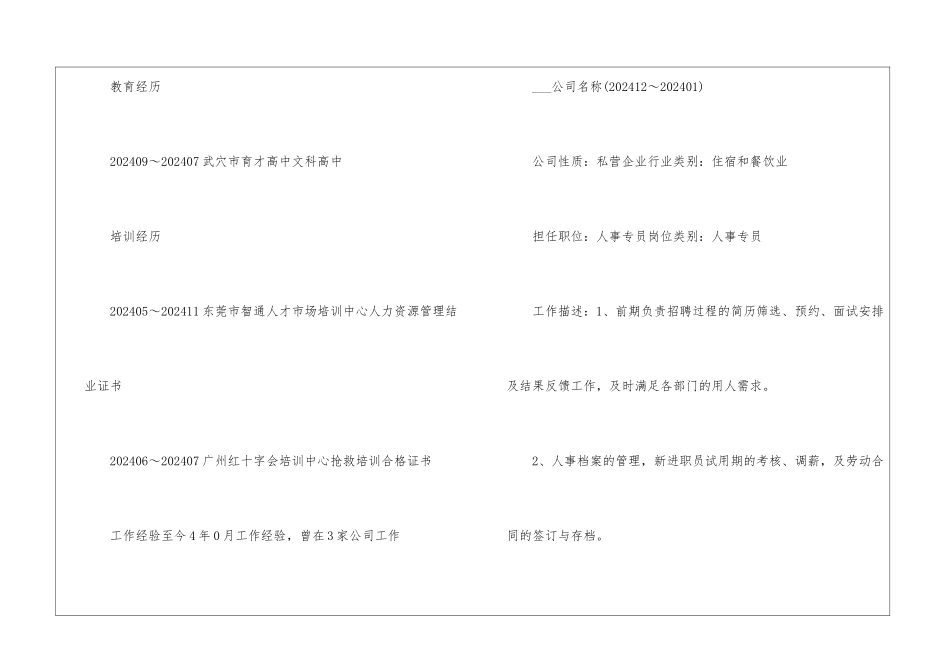 应聘办公室文员2024求职简历材料五篇大全_第2页