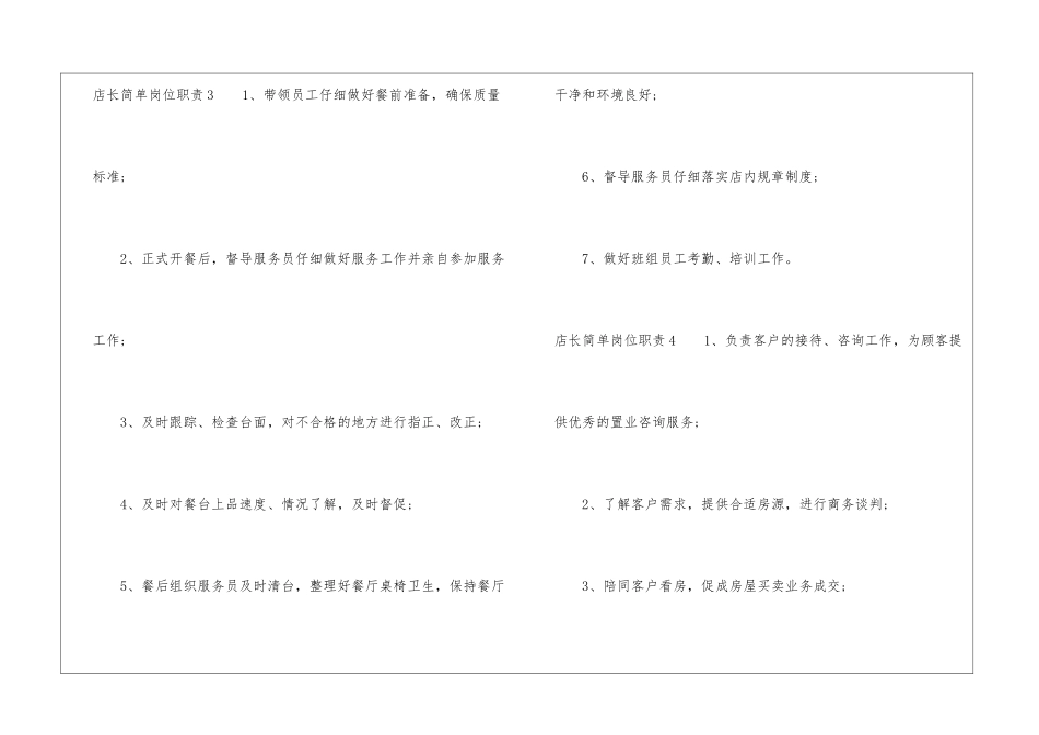 店长简单岗位职责_第3页