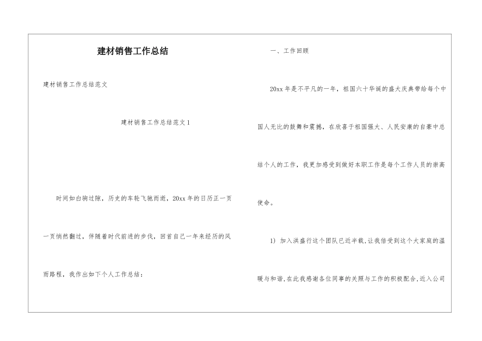 建材销售工作总结_第1页
