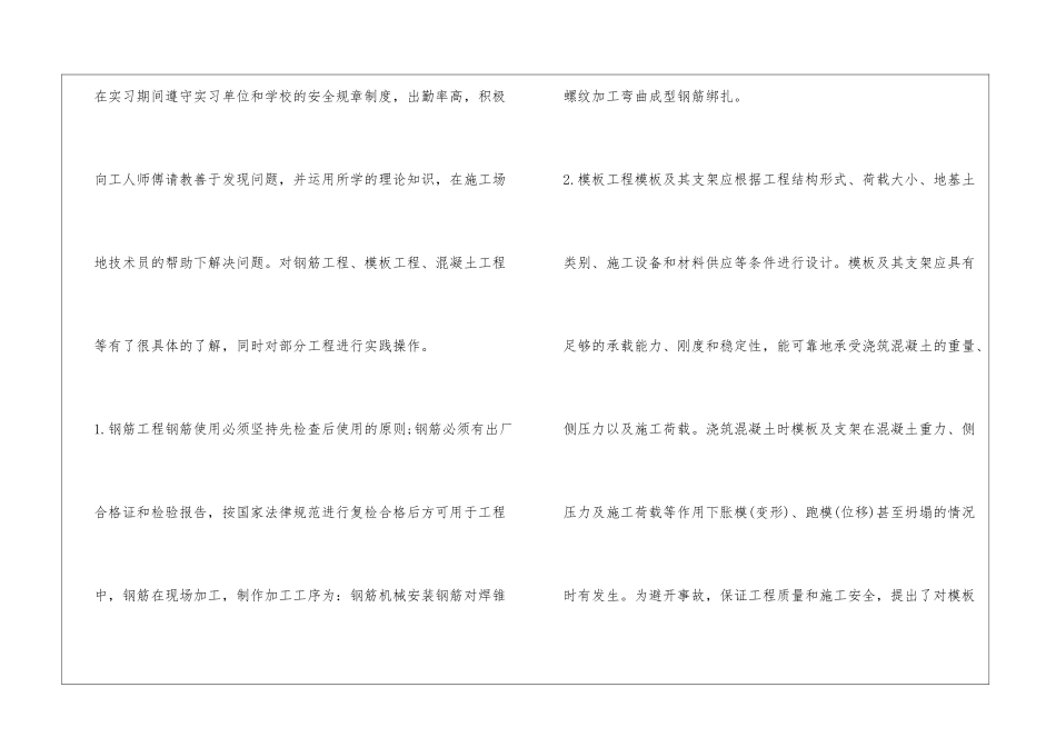 建筑专业实习生工作总结_第2页