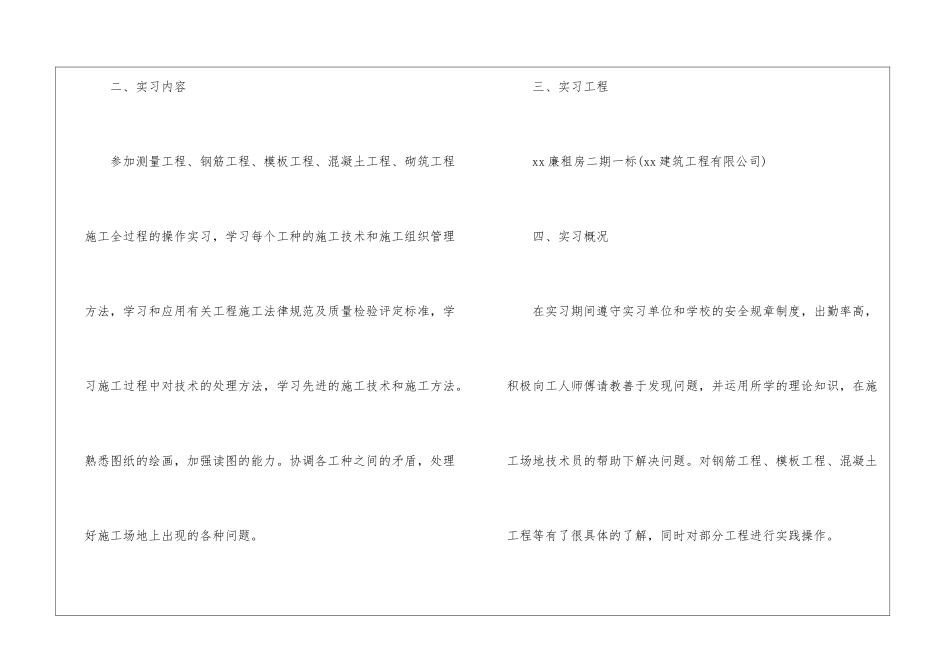 建筑专业寒假实习总结_第2页