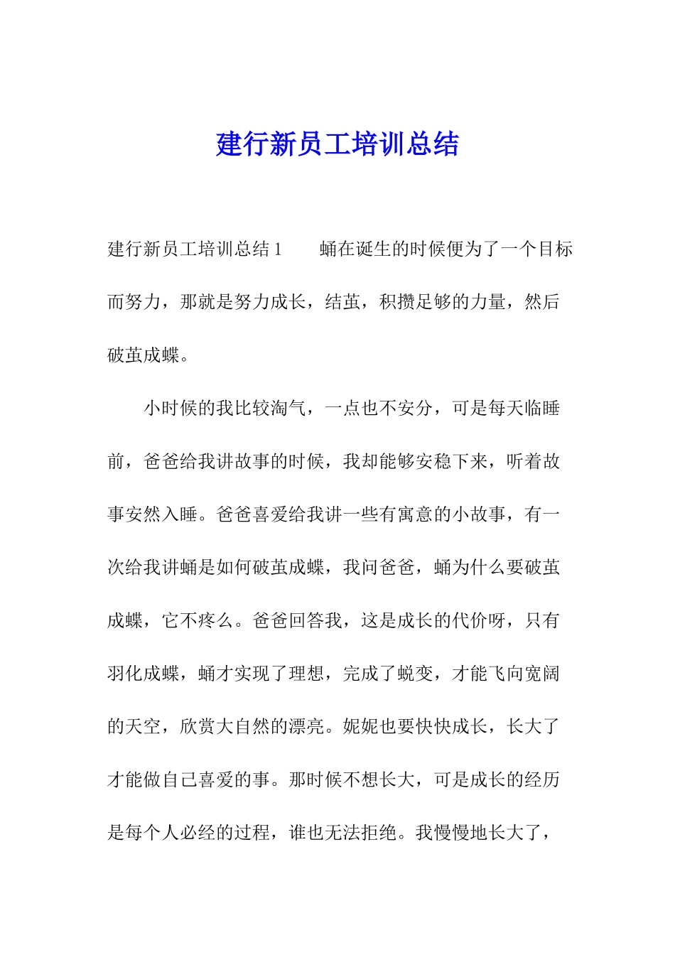 建行新员工培训总结_第1页