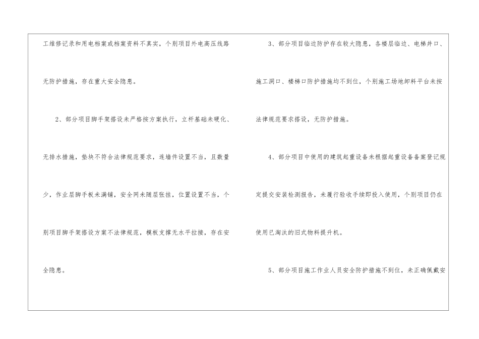 建设局建筑施工安全检查情况汇报_第2页