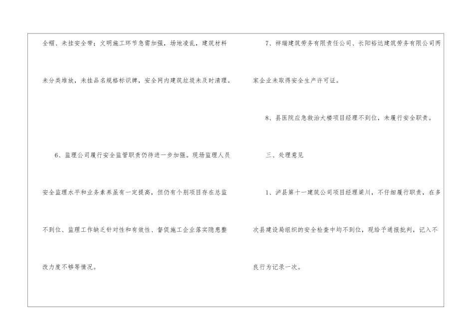 建设局建筑施工安全检查情况汇报_第3页