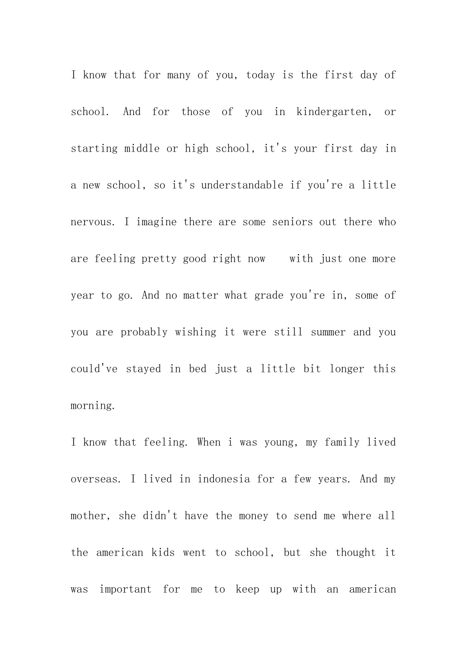 开学英文演讲稿-_第2页