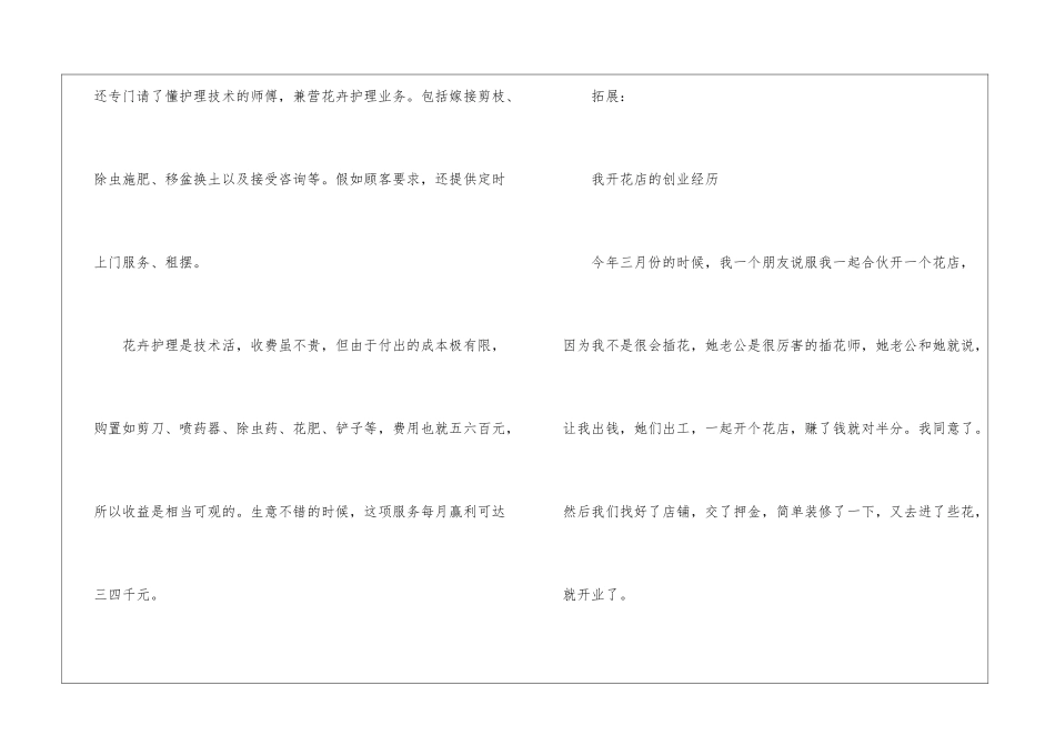 开店项目：合伙开花店_第2页