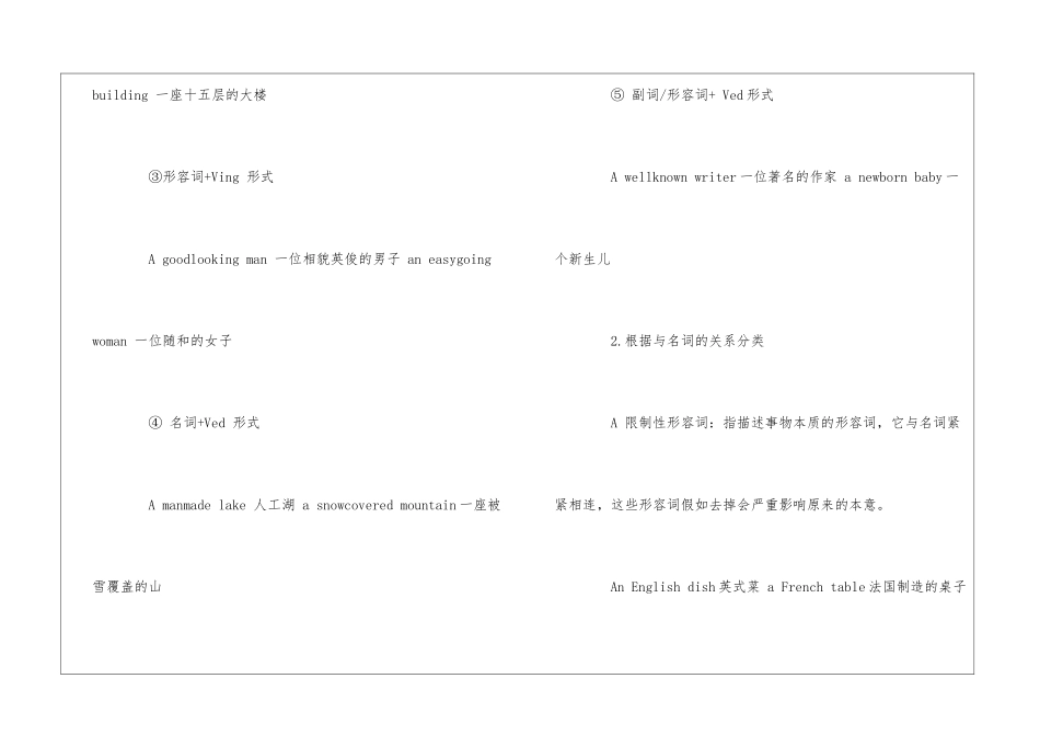 形容词的分类英语知识点_第2页
