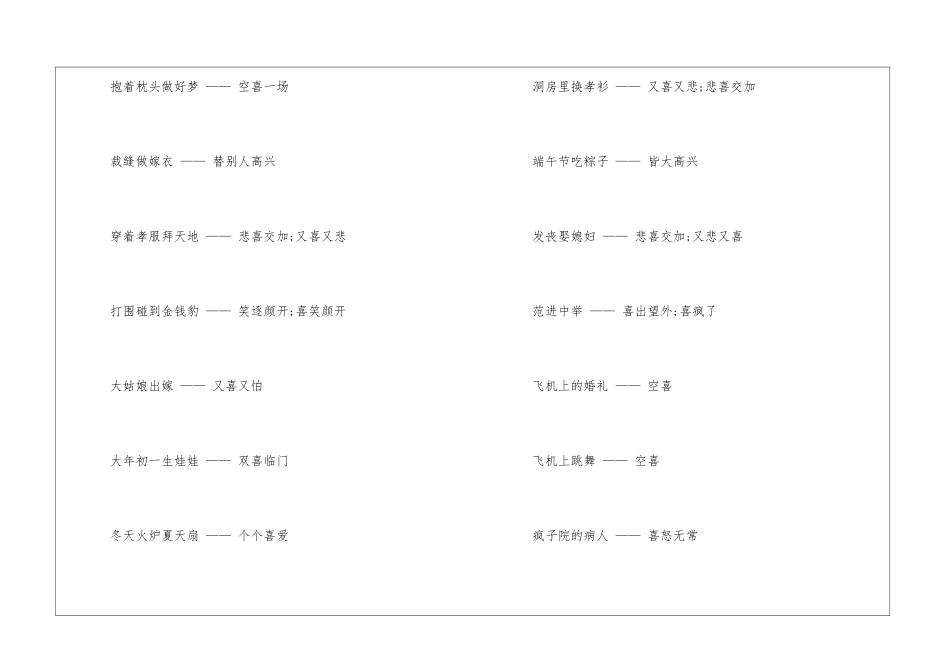 形容高兴歇后语-语文课外知识-语文知识_第2页