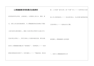 心理健康教育美院模式实践探析