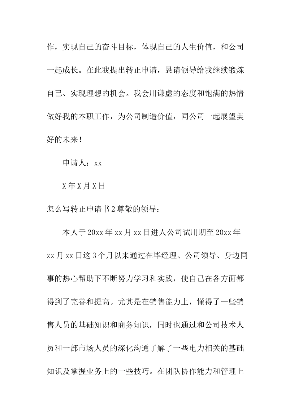 怎么写转正申请书_第3页