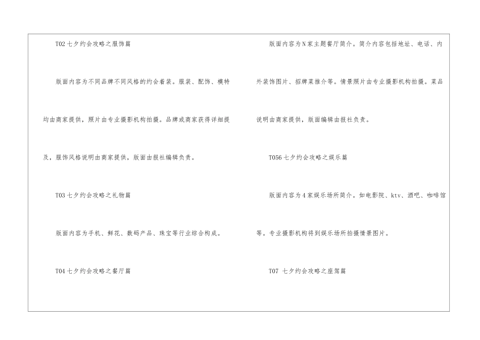 情人节专刊计划_第2页
