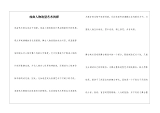 戏曲人物造型艺术浅探