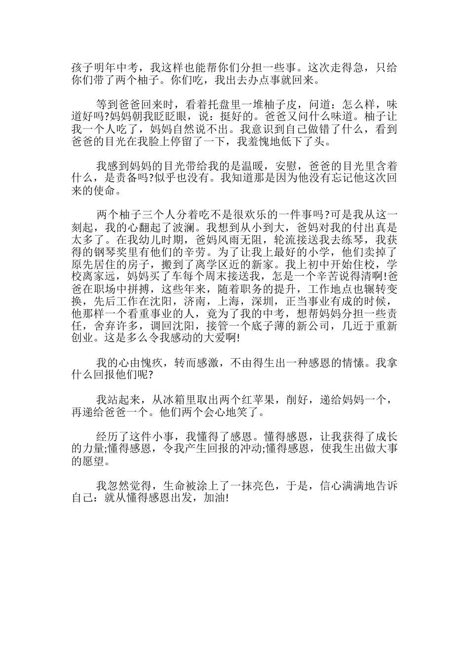 成长的力量作文600字_第3页