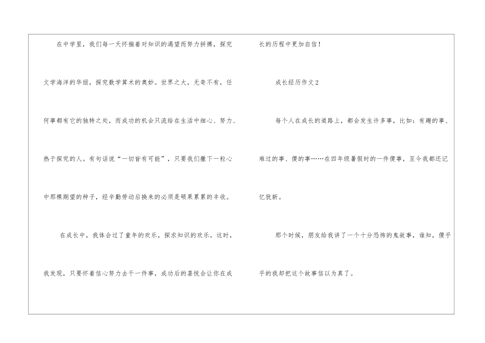 我的成长历程作文优秀5篇_第2页