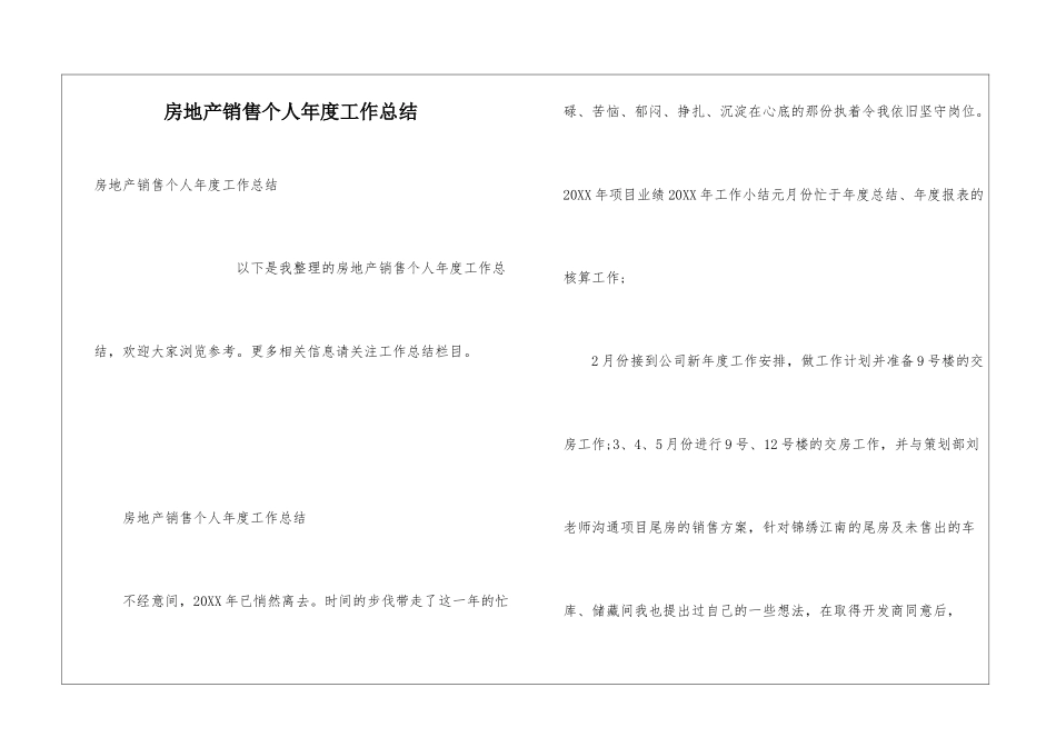 房地产销售个人年度工作总结_第1页
