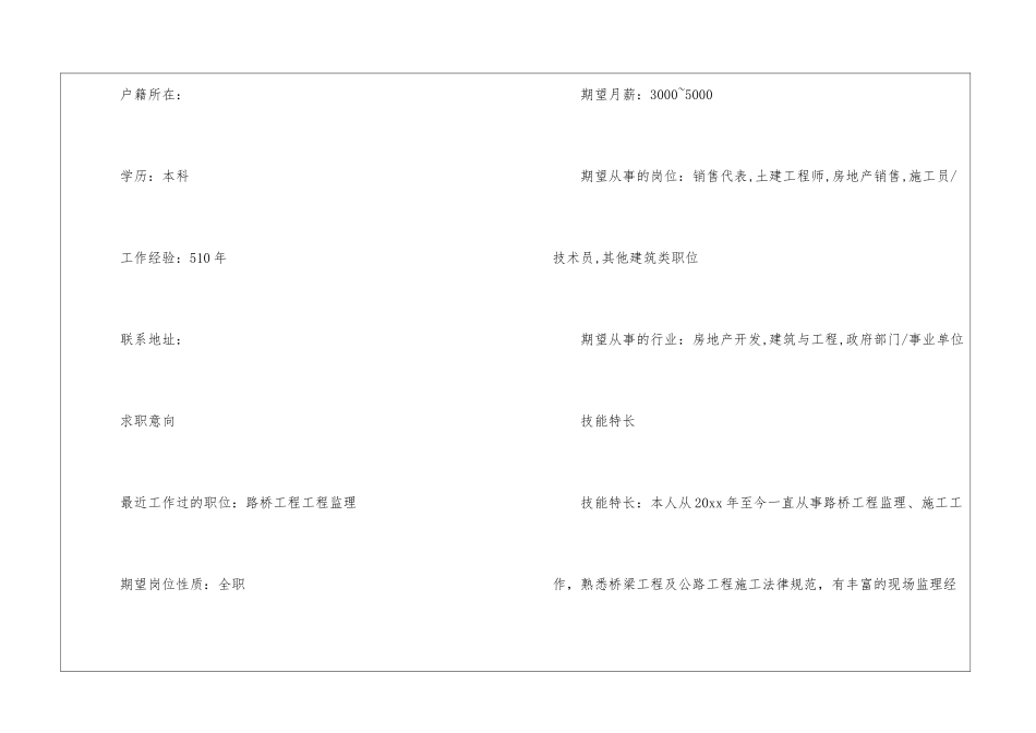 房地产销售个人求简历模板_第2页