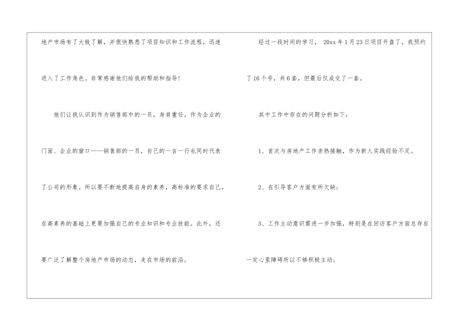 房地产销售人员的工作总结_第2页