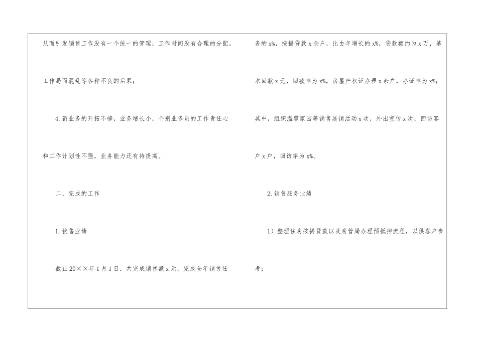 房地产销售经理工作总结_第3页