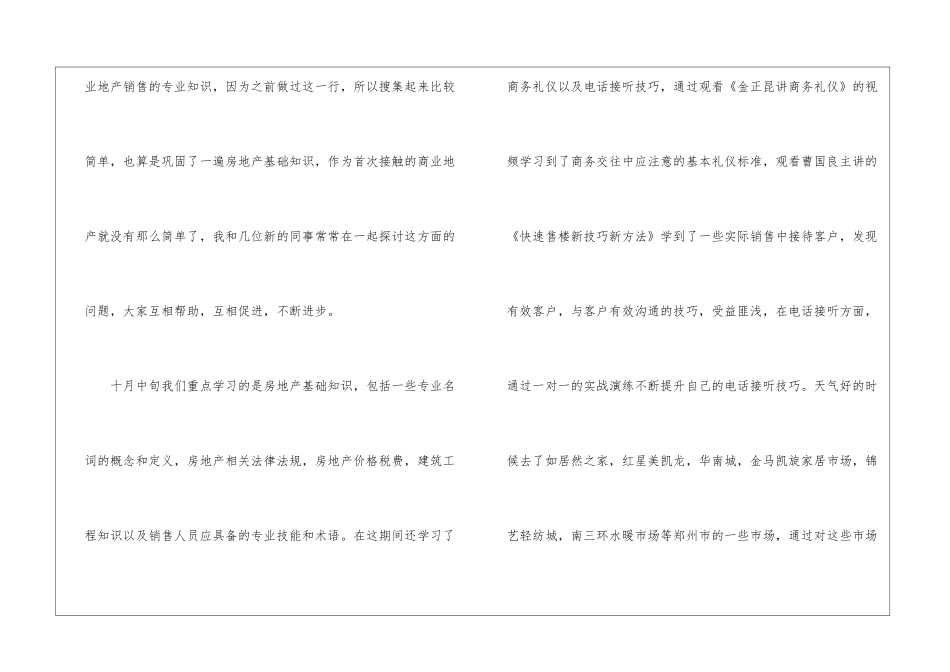 房地产销售述职报告_第2页