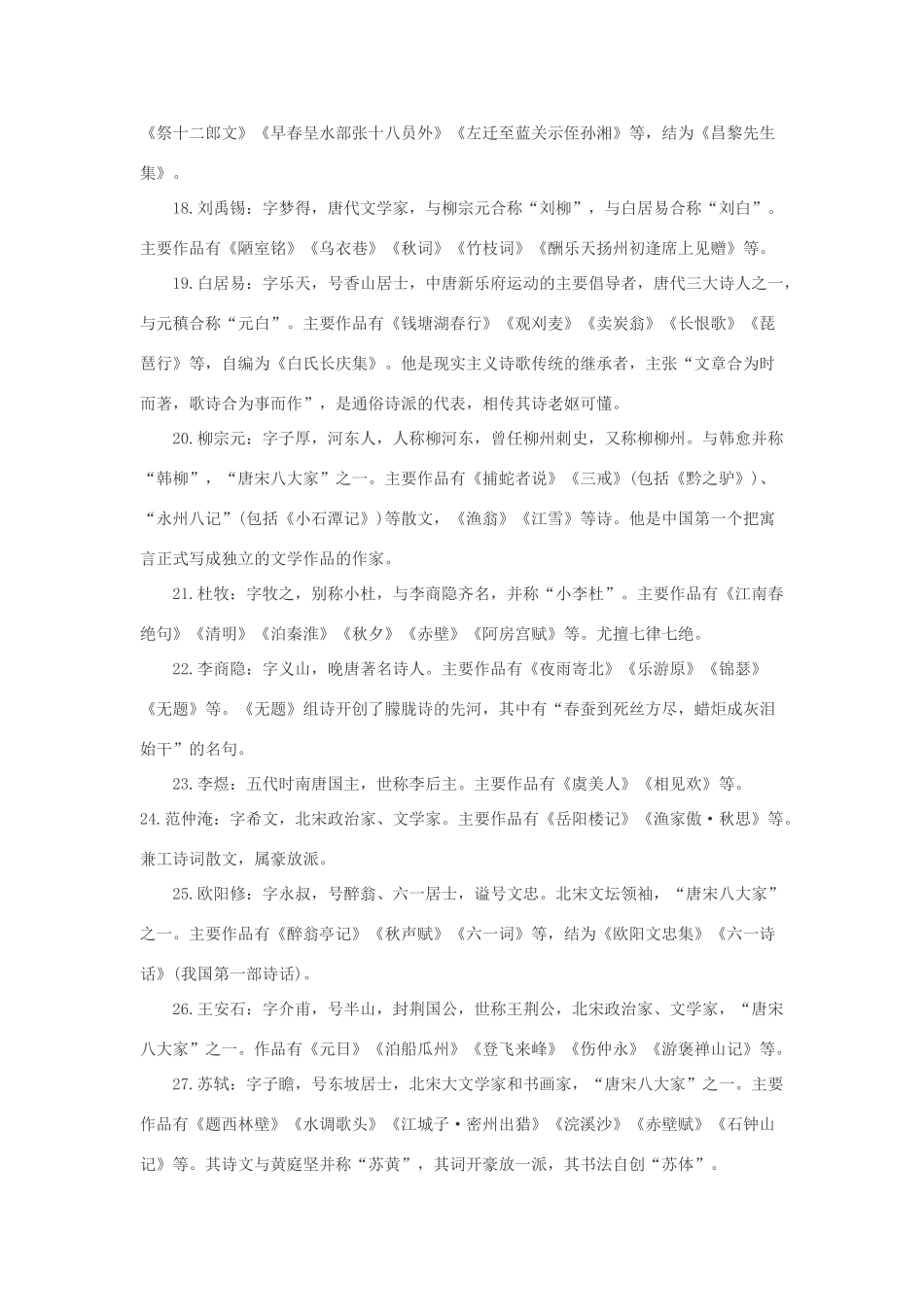 2011高考语文 必读资料中国古代著名人物及作品素材_第3页