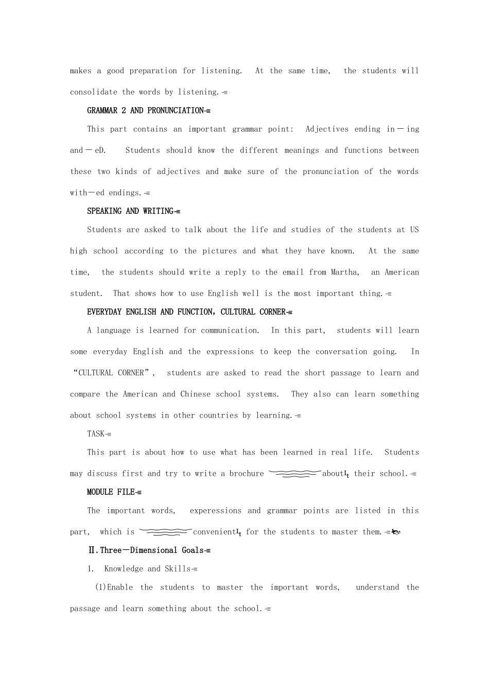 2011高中英语 Module1 My First Day at Senior High 1 period 外研版必修1_第2页