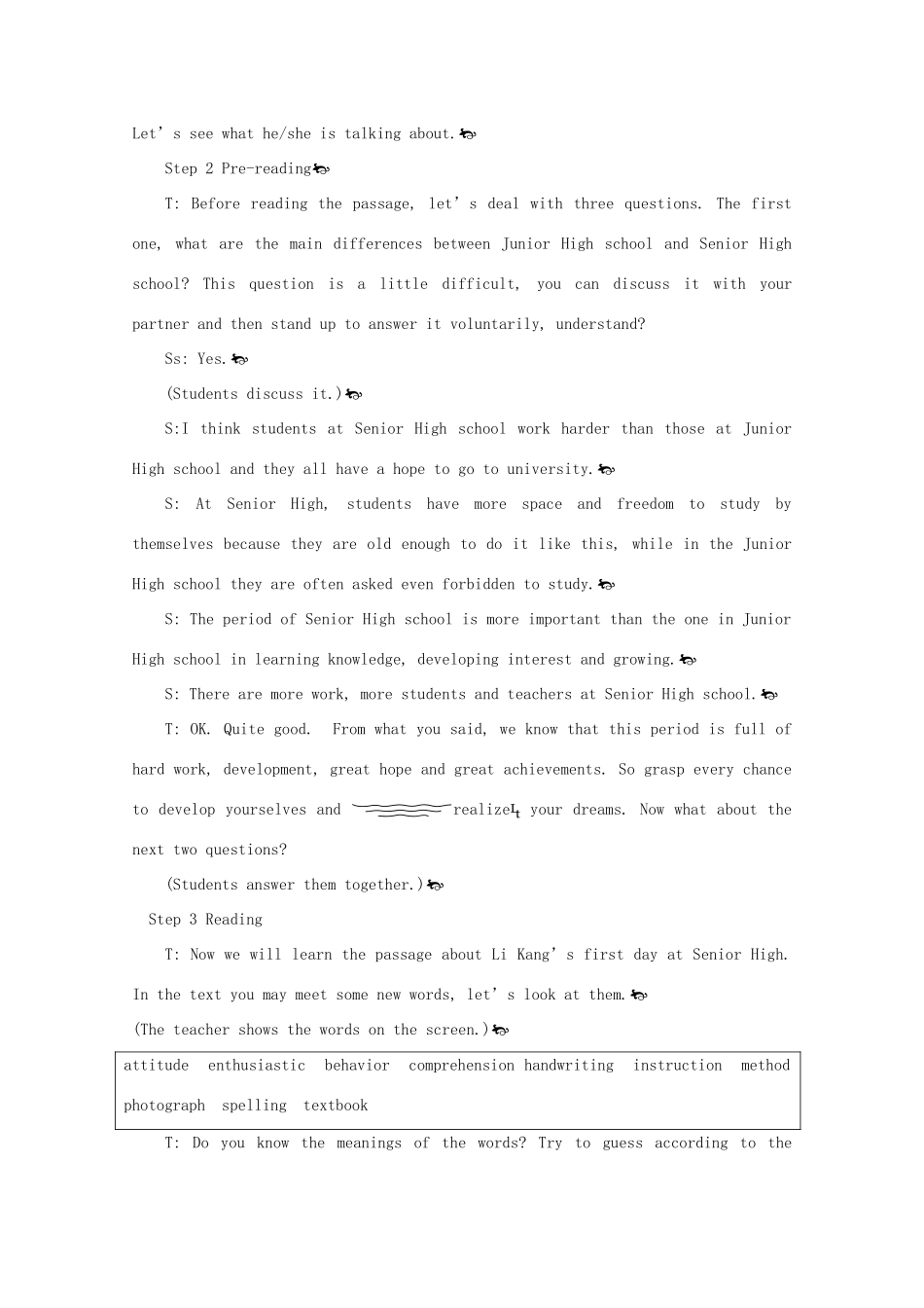 2011高中英语 Module1 My First Day at Senior High 2 period 外研版必修1_第2页