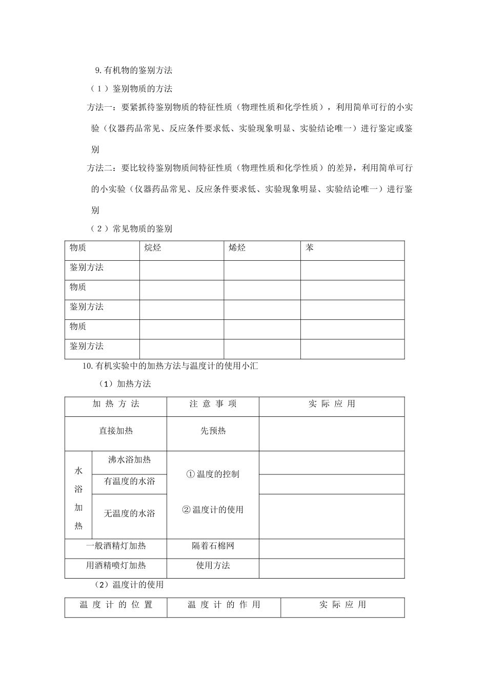 2012届高考化学复习 有机化学实验探究教学案_第3页