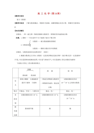 2012届高考化学复习学案32