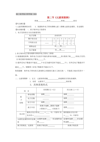 2012届高考化学知识点导学案复习25