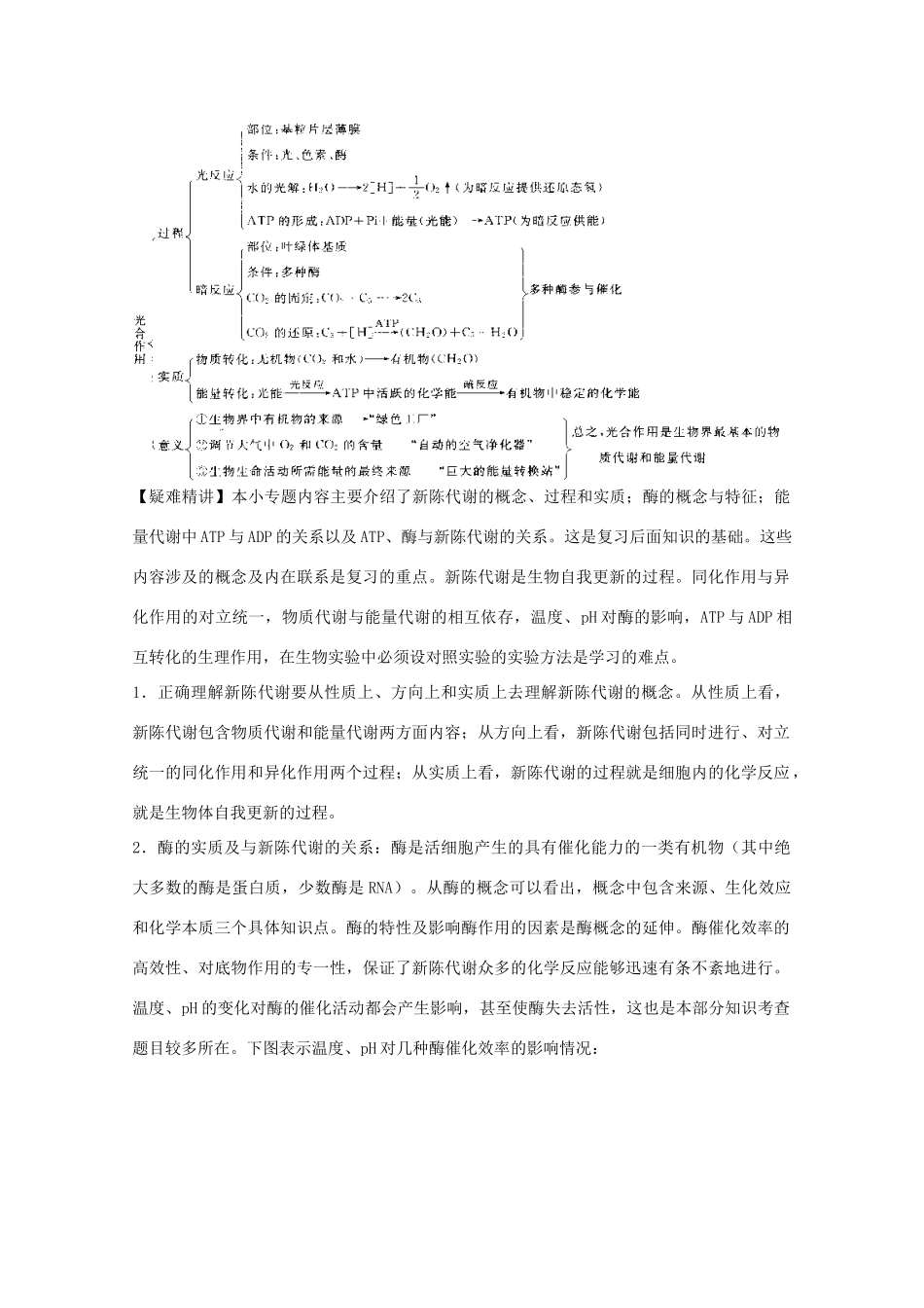 2012届高三生物二轮复习 酶、ATP、光合作用教案 人教版_第2页