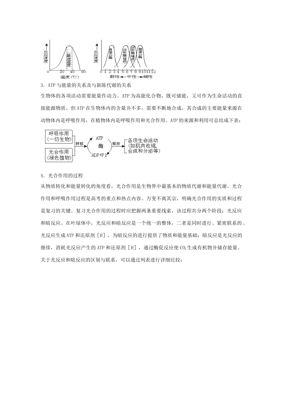 2012届高三生物二轮复习 酶、ATP、光合作用教案 人教版_第3页