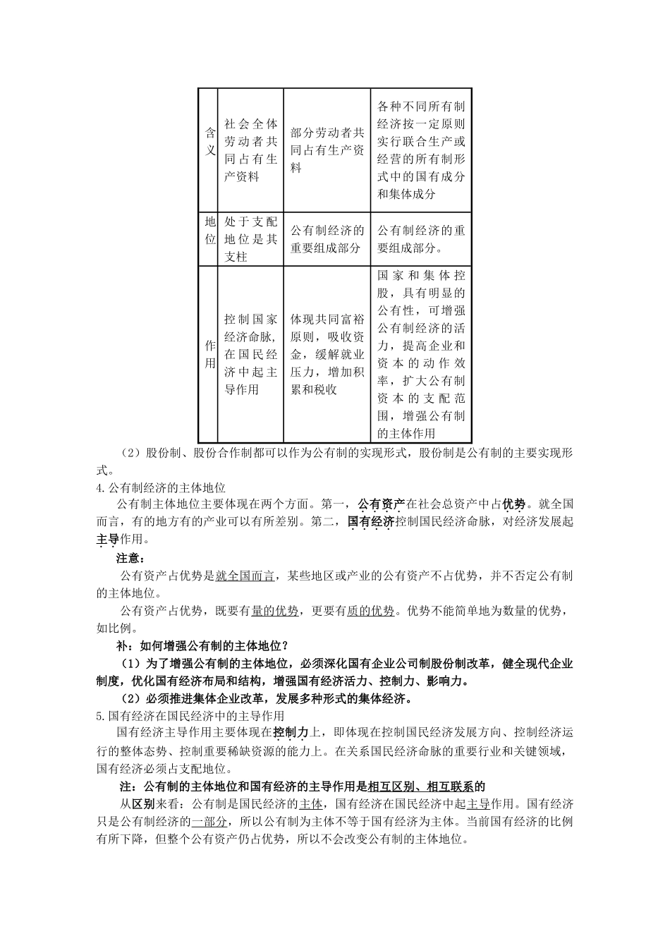 2012届高考政治 第4课 生产与经济制度 复习素材 新人教版必修1_第2页