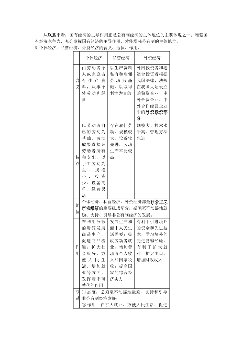 2012届高考政治 第4课 生产与经济制度 复习素材 新人教版必修1_第3页