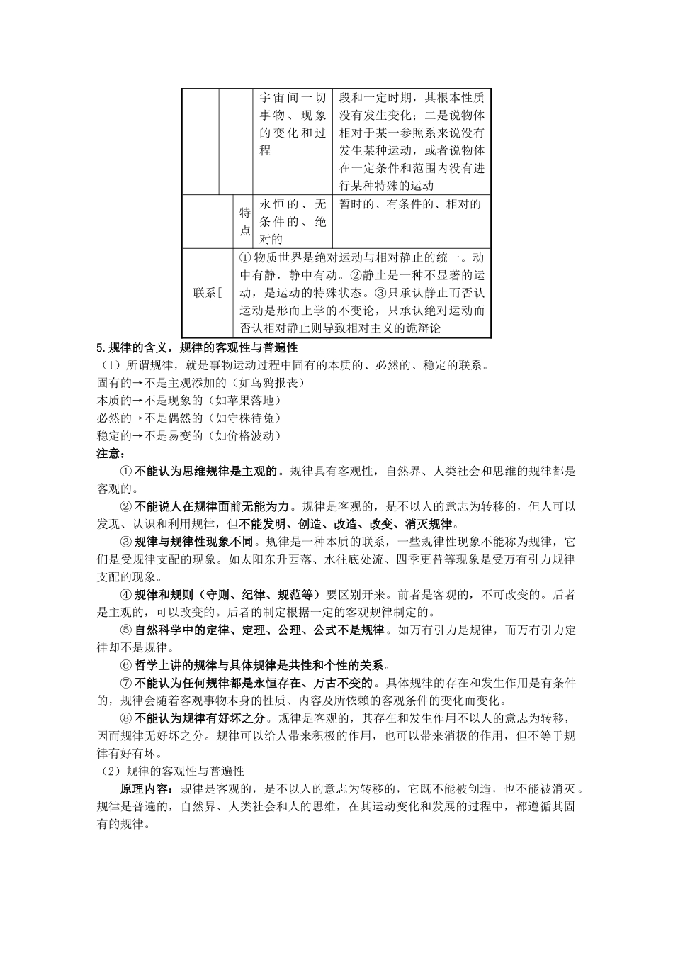 2012届高考政治 第4课 探究世界的本质 复习素材 新人教版必修4_第2页