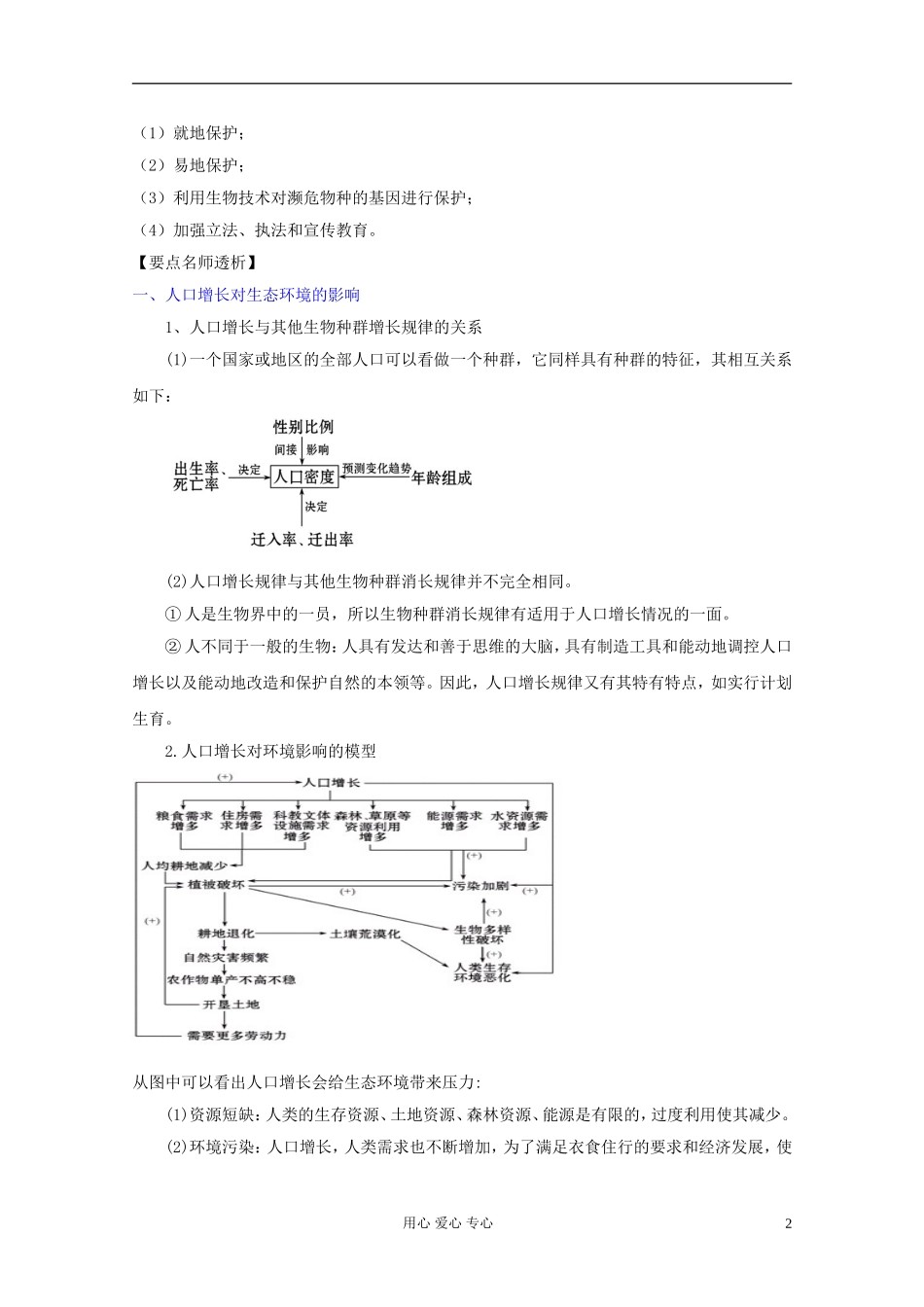 2012届高三生物一轮复习 6 生态环境的保护精品学案 新人教版必修3_第2页