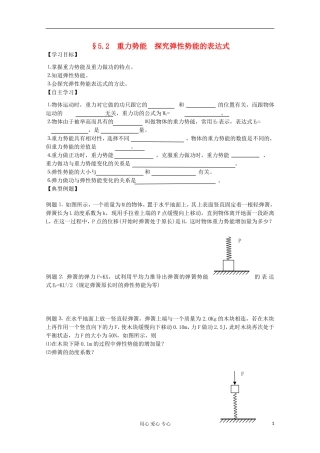 2012届高考物理第一轮 专题复习学案19