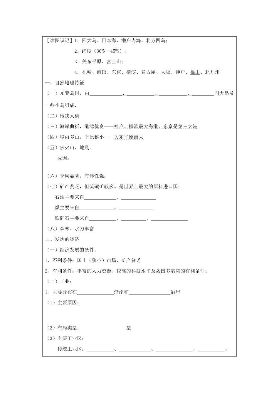 2012年高中地理 2.4 东亚和东南亚学案 鲁科版选修2_第3页