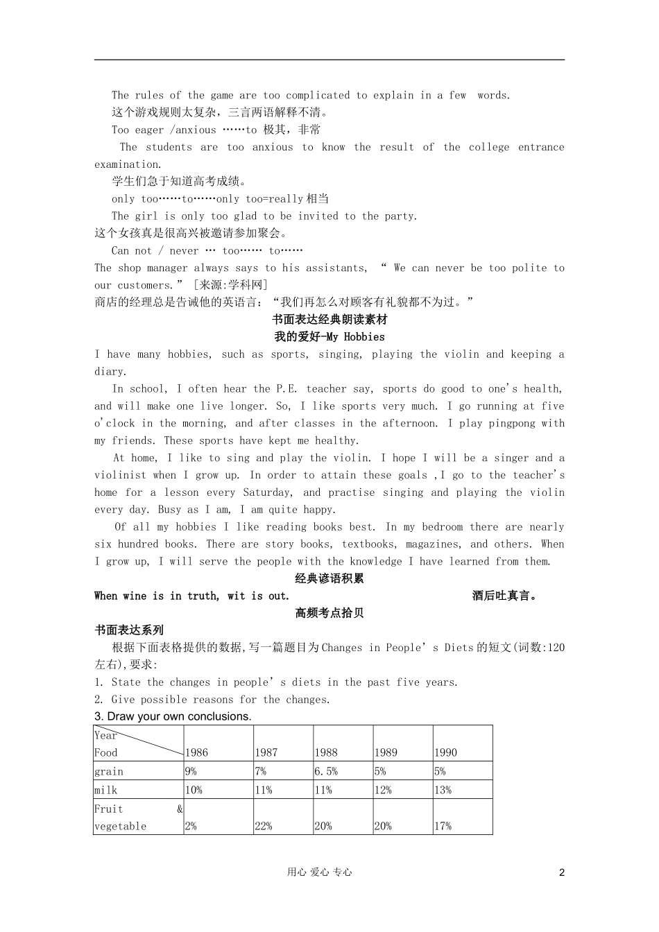 2012届高考英语二轮专题复习经典导学案（一百一十一）_第2页