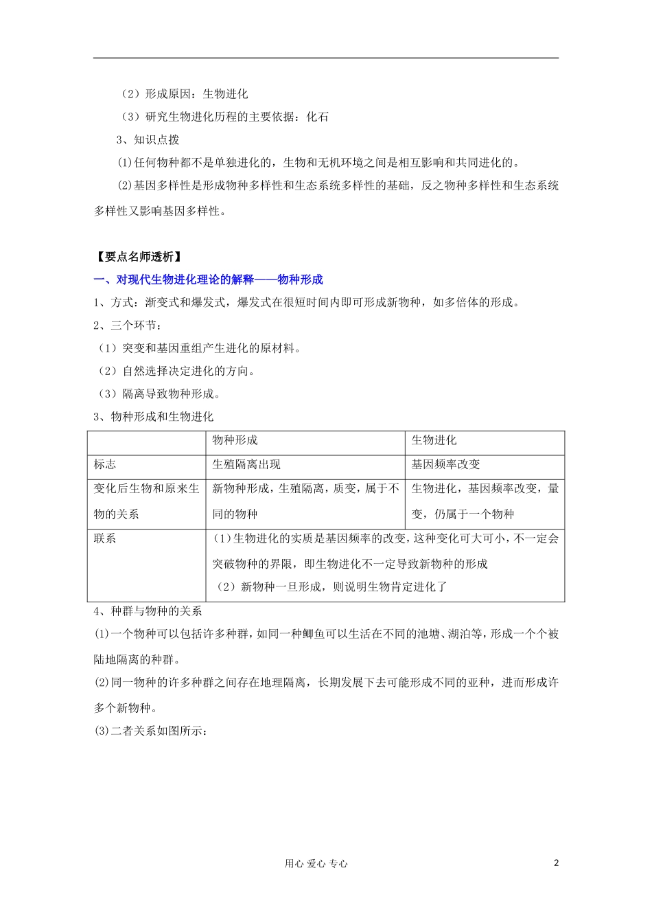 2012版高考生物一轮 7 现代生物进化理论精品复习学案 必修2_第2页