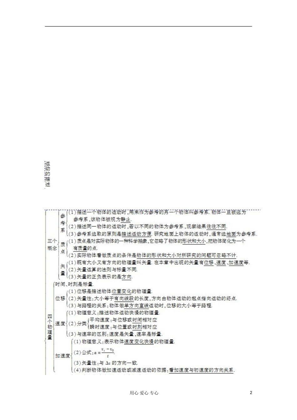 2012高一物理 第一章 运动的描述 章末总结学案 粤教版必修1_第2页