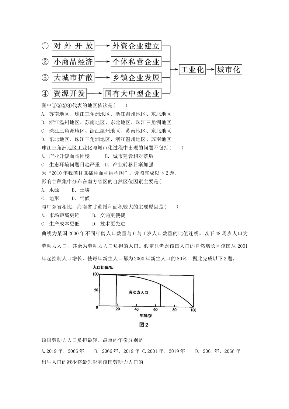 2012年高考地理专题复习 典题精练学案20_第2页