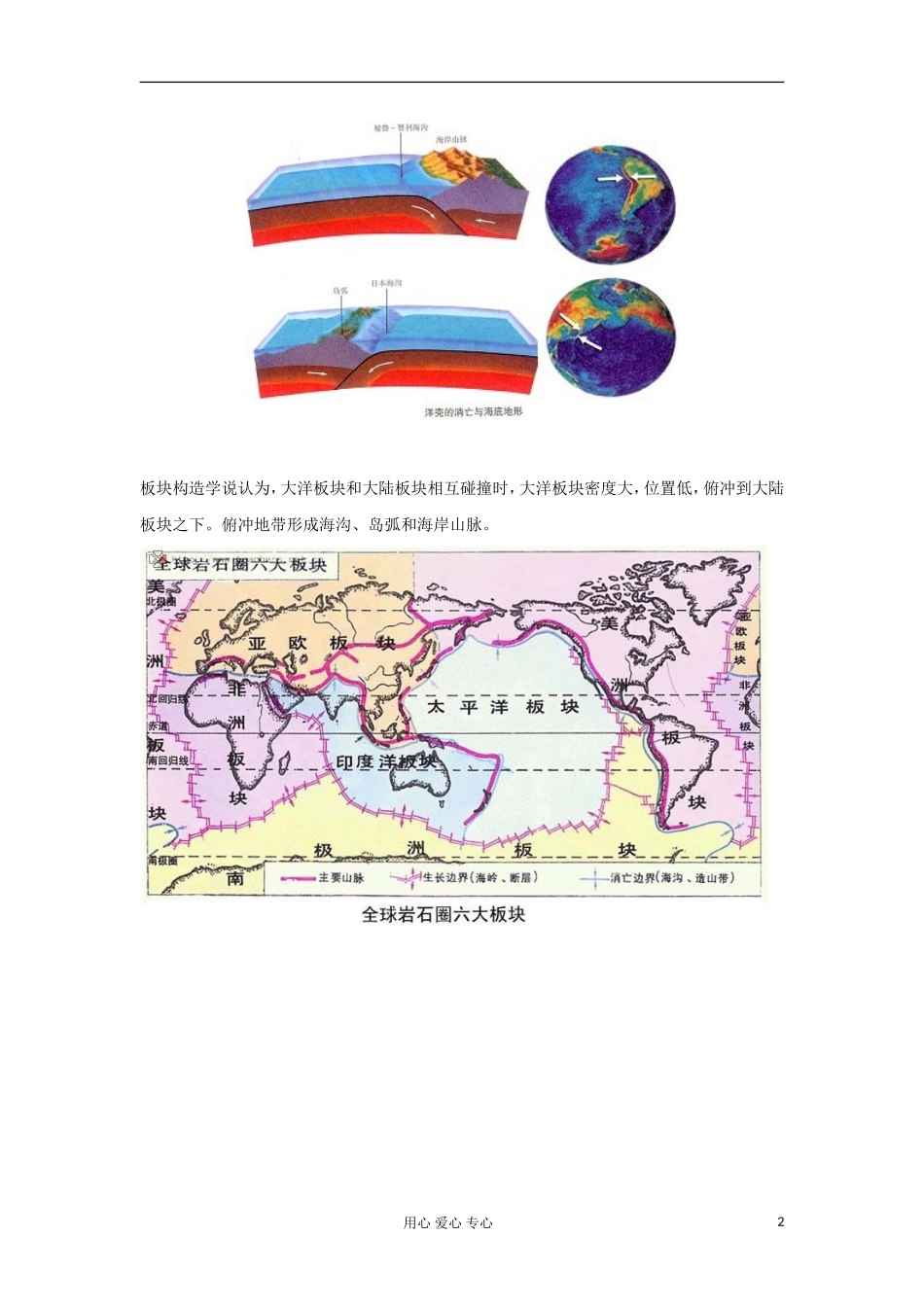2012高中地理 2.3 《海底地形的形成》教案1 中图版选修2_第2页