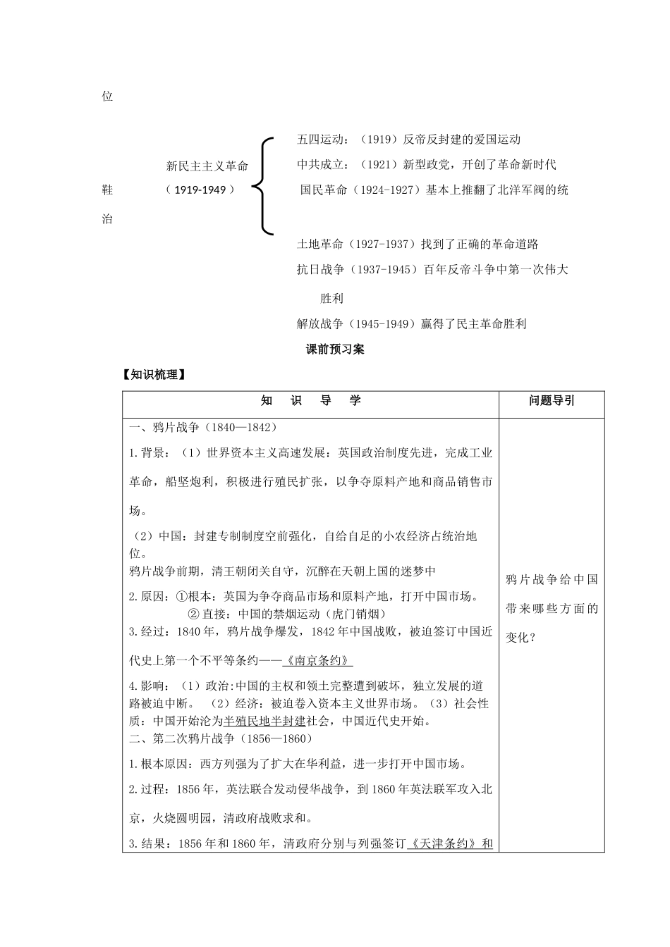 2012高中历史 4.1 鸦片战争 25学案 岳麓版必修1_第2页