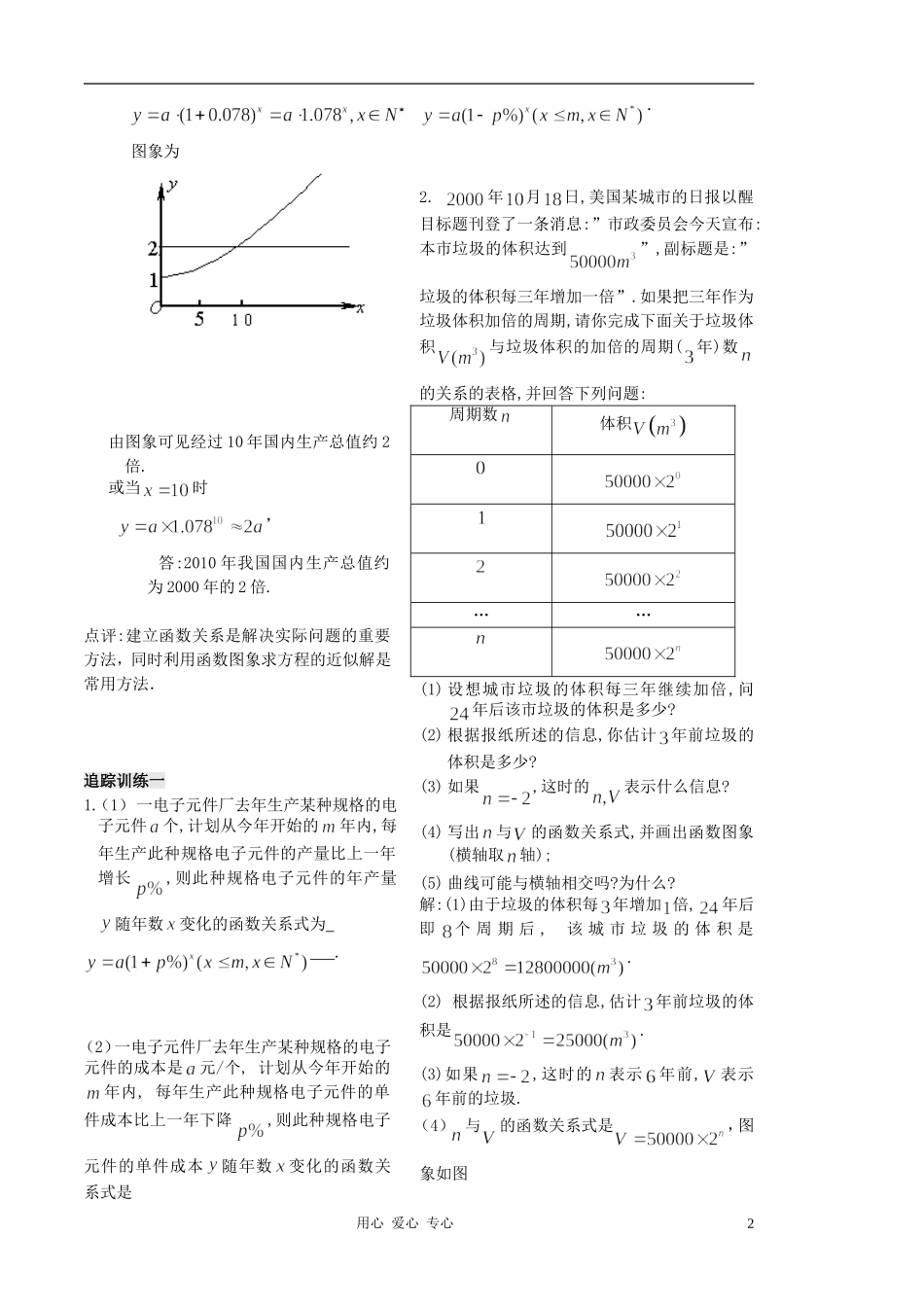2012高中数学 第18课时-指数函数（3）（教师版） 苏教版_第2页