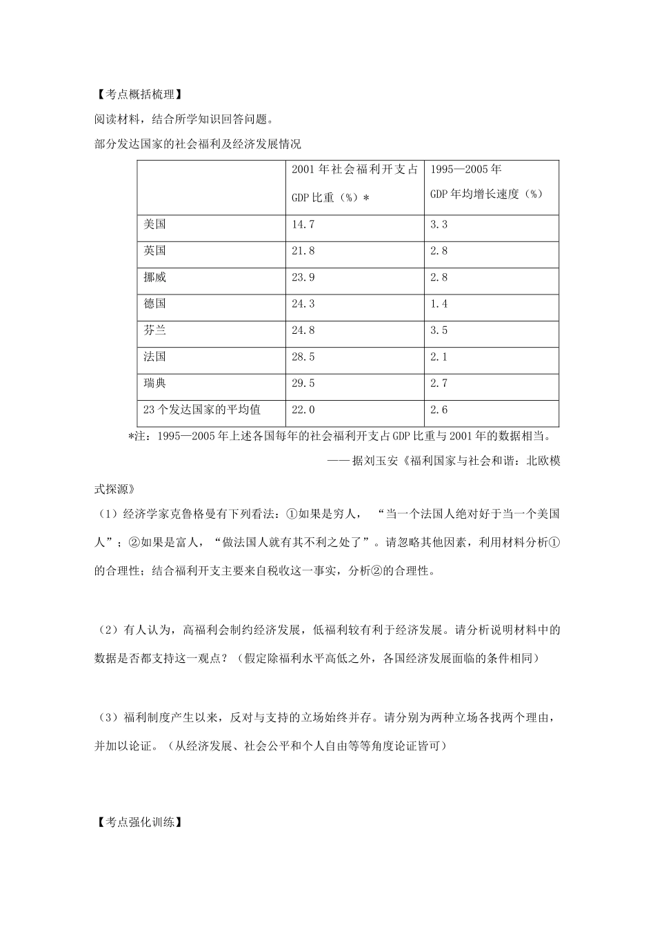 2012高中历史 第19课 战后资本主义的新变化学案 新人教版必修2_第2页