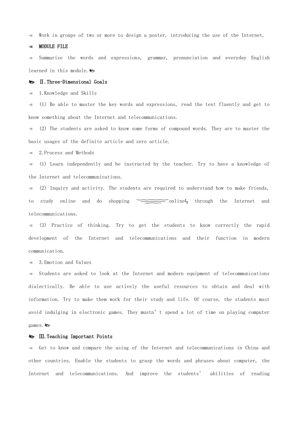 2012高中英语 Module 6 1st period优秀教案 外研版必修1_第3页
