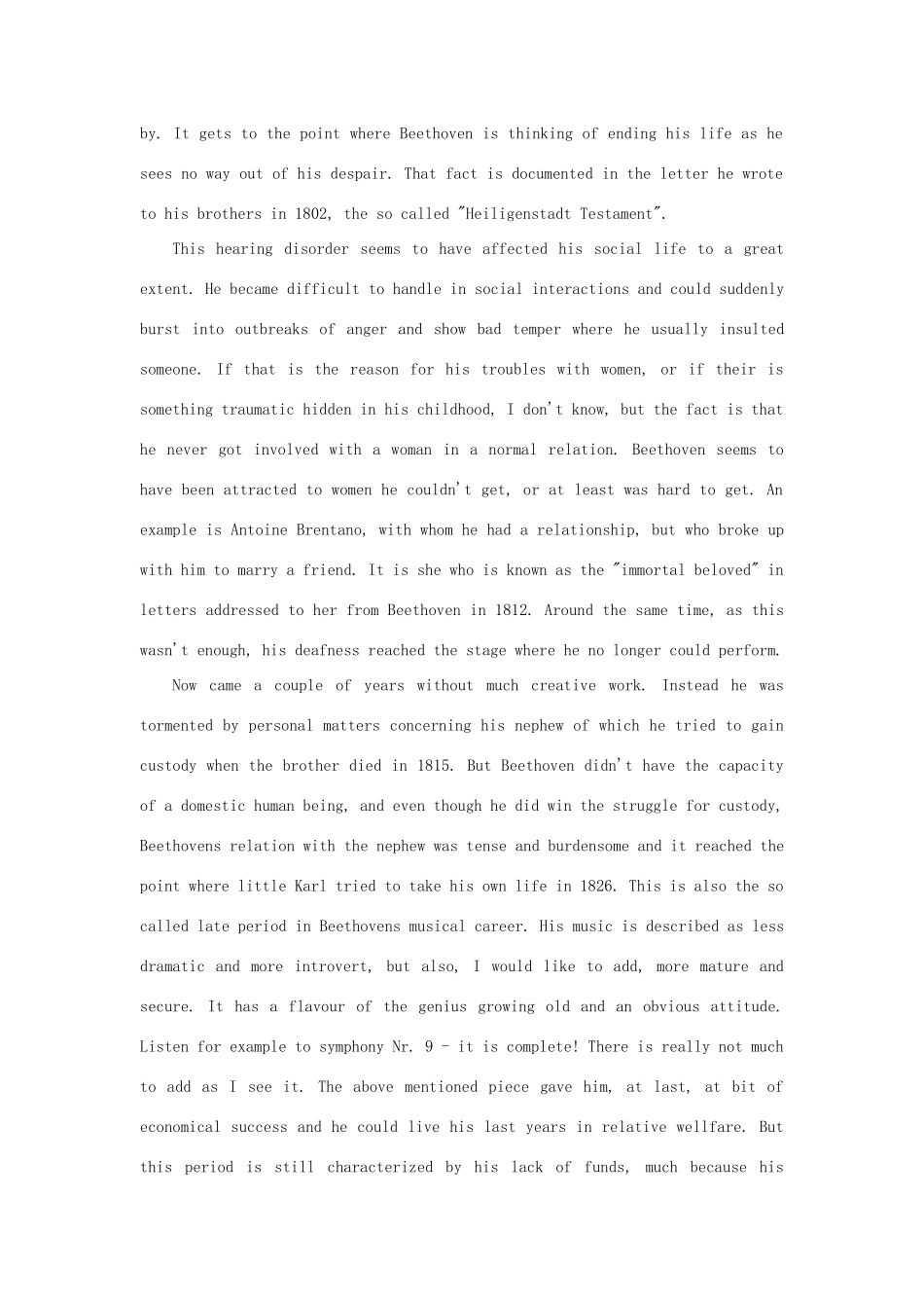 2012高中英语 Module3 Ludwig van Beethoven素材 外研版必修2_第2页